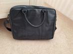 Leren laptoptas, Computers en Software, Laptoptassen, Ophalen, 17 inch of meer, Zo goed als nieuw, Aktetas