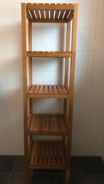 Houten badkamer rek beschikbaar voor biedingen