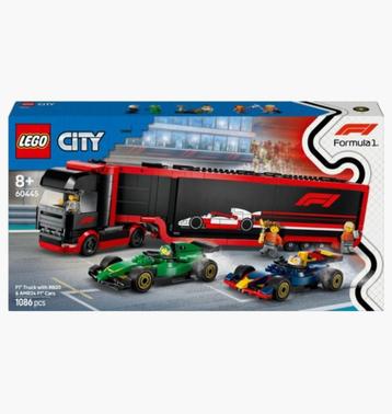 LEGO CITY F1 truck met RB20 en AMR24 F1 auto's 60445 *NEW* beschikbaar voor biedingen