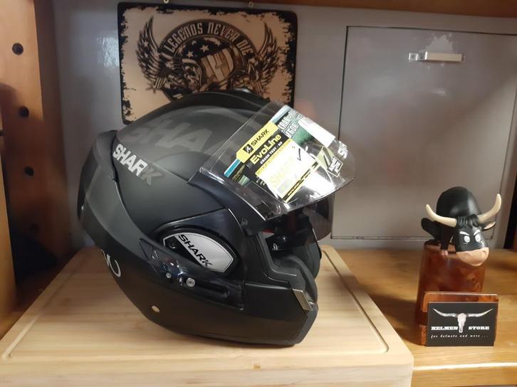 Shark evoline 3 drop  helm XS showroommodel ! €149,00, Motoren, Kleding | Motorhelmen, Dames, Heren, Kinderen, Systeemhelm, XS