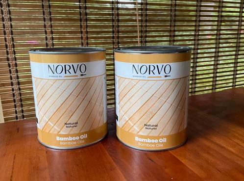 Norvo Bamboe olie, beschermt tegen vergrijzing en schimmel, Doe-het-zelf en Verbouw, Verf, Beits en Lak, Nieuw, Minder dan 5 liter