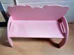 kinderbankje van hout rose van kleur, Ophalen, Gebruikt, Stoel(en)
