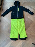 Zwarte ski jas van FALCON en neon gele skibroek SPYDER 152, Spyder, Jongen of Meisje, Ophalen of Verzenden, Zo goed als nieuw