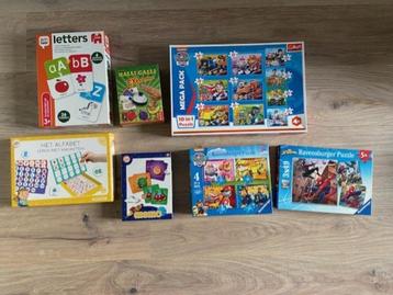 7 kinderspelletjes, Puzzels, Alfabet, Letters, Halli Gall beschikbaar voor biedingen