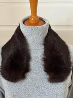 Echte bontkraag - Zeer donkerbruin, Ophalen of Verzenden, Zo goed als nieuw, Maat 38/40 (M), Sjaal