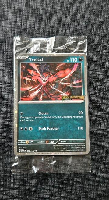 Yveltal Stamped Mega Evolution Promo Kaart - SEALED beschikbaar voor biedingen