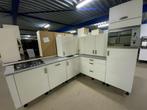 Complete keuken Compleet met APP 120Keukens op voorraad 2376, Wit, Hoekkeuken, Ophalen of Verzenden, Zo goed als nieuw