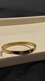 Gouden dames armband, Sieraden, Tassen en Uiterlijk, Armbanden, Ophalen of Verzenden, Goud, Staal