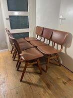 6 prachtige vintage Dutch design eetkamerstoelen jr 60 / 70, Huis en Inrichting, Stoelen, Vijf, Zes of meer stoelen, Gebruikt