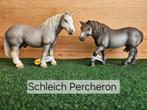 Schleich Percheron met of zonder vaantje, Ophalen of Verzenden, Zo goed als nieuw, Paard, Beeldje of Figuurtje