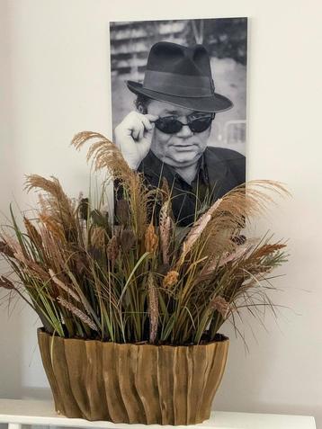 Org z/w acryl foto 75x50 cm Andre Hazes 08-06-2002 beschikbaar voor biedingen