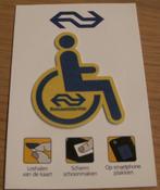 NS sticker reisassistentie motief rolstoel, Ophalen of Verzenden, Nieuw, Trein, Overige typen