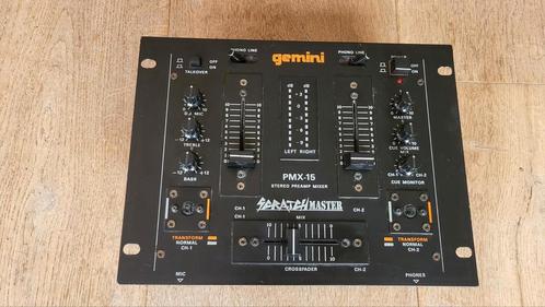 Gemini PMX-15 Scratch Master DJ Mixer, Muziek en Instrumenten, Mengpanelen, Gebruikt, Minder dan 5 kanalen, Microfooningang, Ophalen of Verzenden