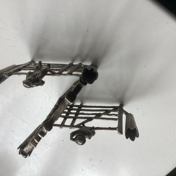 Zilveren Briefhouder met Figuurtjes beschikbaar voor biedingen