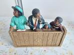 Beeld Enesco 1996 "African Family in Pew Church", Verzamelen, Ophalen of Verzenden, Zo goed als nieuw, Mens