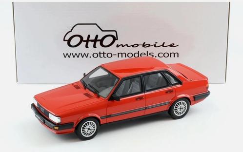 1:18 Audi 80 (B2) Quattro uit 1983 Rood Ottomobile, Hobby en Vrije tijd, Modelauto's | 1:18, Nieuw, Auto, OttOMobile, Ophalen of Verzenden