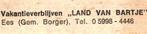 952984	Ees	Land van Bartje	Postzegel afgeweekt, Gelopen, Ophalen of Verzenden, Drenthe