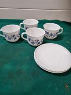 kop en schotel arcopal blauw prent, Ophalen of Verzenden, 'T Olde Gre-j, Info@toldegrej.nl, Endepoelstraat 20f Didam