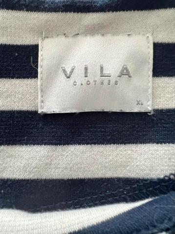 VILA gestreepte jurk - Donkerblauw/wit beschikbaar voor biedingen