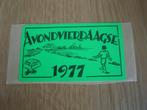 sticker Avondvierdaagse 1977  *, Verzamelen, Ophalen, Zo goed als nieuw, Bedrijf of Vereniging