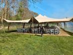 Te huur: Stretchtent 7,5x10 meter, chino, incl. Opbouw, Ophalen, Nieuw