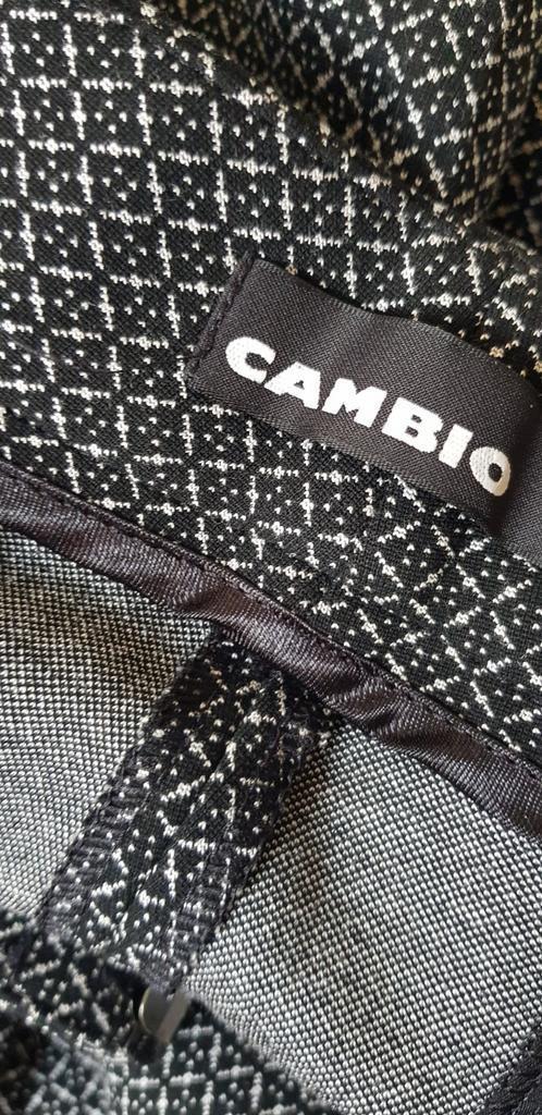 NIEUW Cambio elegante pantalon chique 42 grijs zwart dessin, Kleding | Dames, Broeken en Pantalons, Zo goed als nieuw, Maat 42/44 (L)