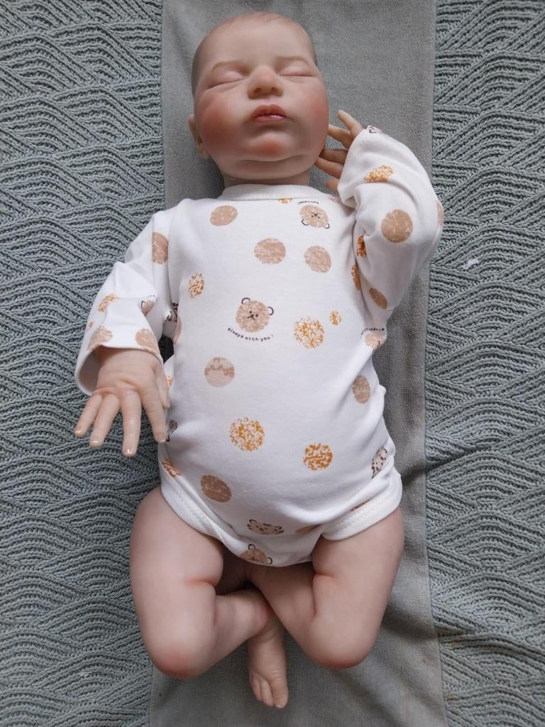 Rompertje Biorganic berenkop bruin en oranje maat 62 NIEUW, Nacht- of Onderkleding, Jongetje of Meisje, Junior Company, Nieuw