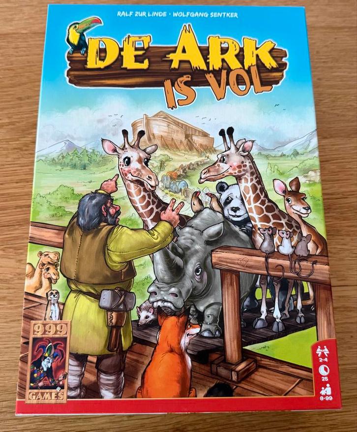 De Ark is Vol - 999 Games, Hobby en Vrije tijd, Gezelschapsspellen | Bordspellen, Zo goed als nieuw, Drie of vier spelers, Ophalen of Verzenden