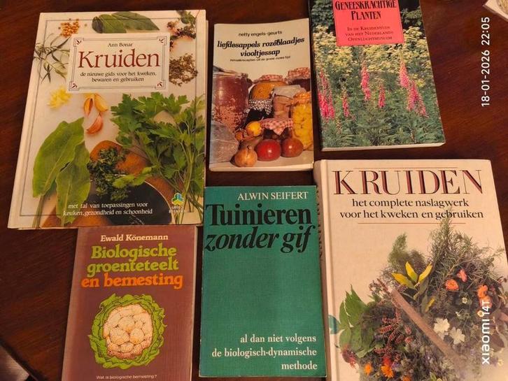 Kruiden en tuinboeken - diverse titels, Boeken, Wonen en Tuinieren, Gelezen, Tuinieren en Tuinplanten, Ophalen of Verzenden