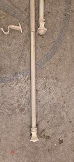 Luxe Gordijnroede Wit/Goud Brocante, Gebruikt, 200 cm of meer, Wit, Ophalen of Verzenden