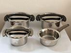 Fissler Original Profi Collection pannenset RVS  4-delig, Ophalen of Verzenden, Zo goed als nieuw, 17 tot 18, Zilver