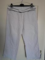 broek rosner Maat : 42 Kleur : wit / blauwe puntjes , Kleding | Dames, Wit, Maat 42/44 (L), Ophalen of Verzenden, Zo goed als nieuw