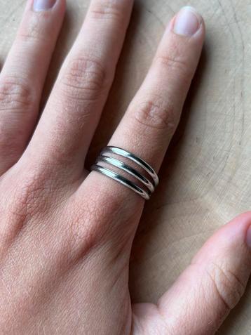 Verstelbare RVS Ring - Maat 18,5 beschikbaar voor biedingen