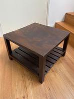 Massief hout bijzettafel/ Solid tropical wood table 54x55x35, Huis en Inrichting, Tafels | Salontafels, Ophalen, 50 tot 100 cm