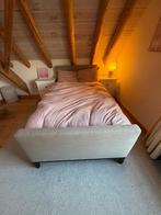 Auping bed 120x200 - beige, incl. matras en lattenbodem, Ophalen, Gebruikt, Eenpersoons, Beige
