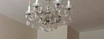 Kroonluchter 6 lampen, Ophalen of Verzenden, Gebruikt, Glas