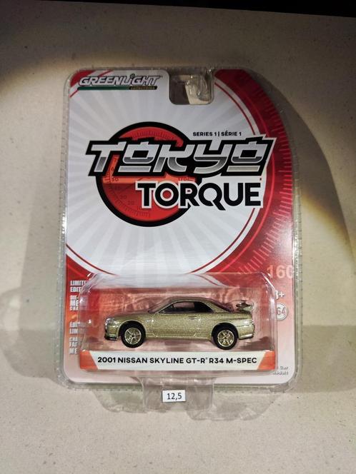Greenlight 2002 Nissan Skyline GT-R R34, Hobby en Vrije tijd, Modelauto's | Overige schalen, Nieuw, Auto, Ophalen of Verzenden