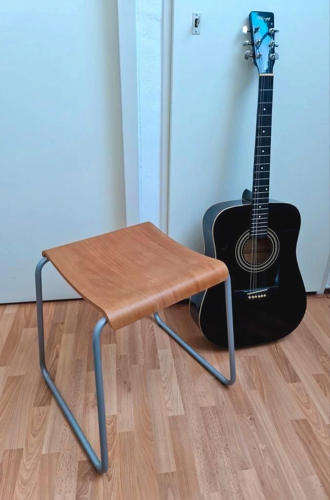 Vintage Ikea kruk model Pallar design Eva Lilja plywood top, Huis en Inrichting, Krukjes, Gebruikt, Hout, Ophalen