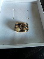 Goud/zwarte IXXXI ring mt 17,5. H12, Sieraden, Tassen en Uiterlijk, Ringen, Overige materialen, Ophalen of Verzenden, Zo goed als nieuw