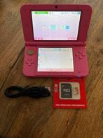 Roze 3DS XL met 128GB SD & Lader, Spelcomputers en Games, Spelcomputers | Nintendo 2DS en 3DS, Ophalen of Verzenden, Gebruikt
