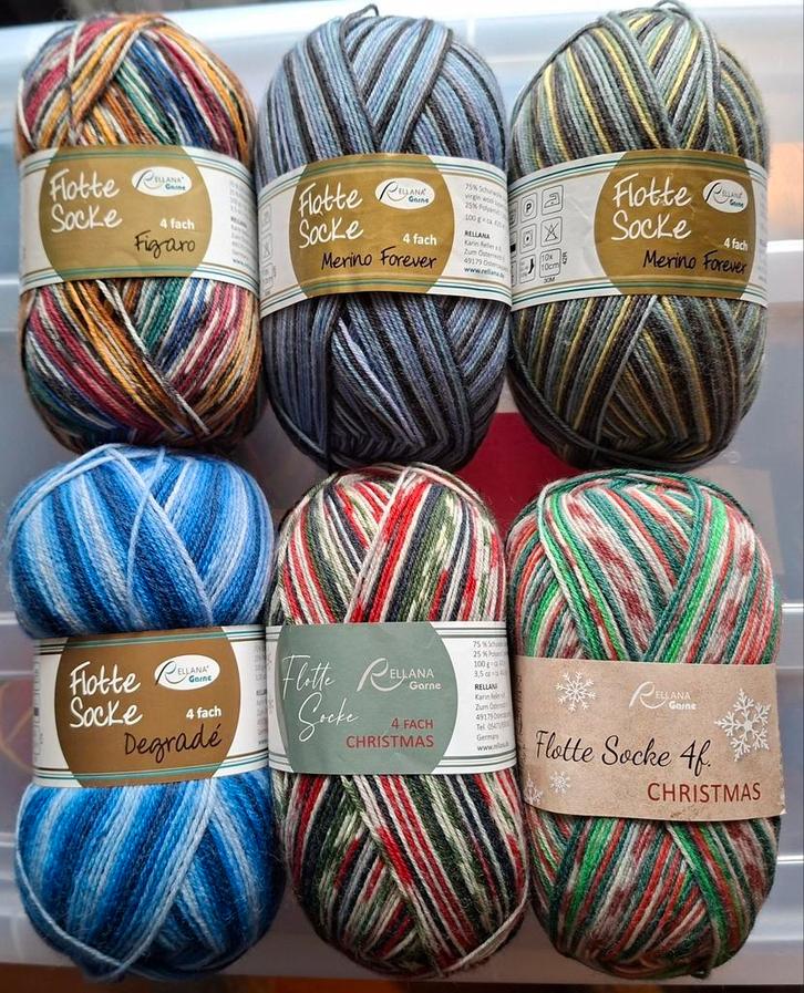 6x100 gr sokkenwol Flotte socke 4ply, Hobby en Vrije tijd, Breien en Haken, Nieuw, Breien of Haken, Wol of Garen, Ophalen of Verzenden