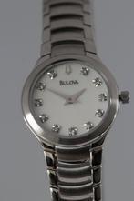 Bulova  Diamond met 11 witte diamantjes horloge, Sieraden, Tassen en Uiterlijk, Horloges | Dames, Overige merken, Staal, Staal