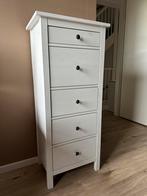 Ikea Hemnes ladekast | Smal & hoog, wit, Huis en Inrichting, Kasten | Ladekasten, Ophalen, Gebruikt, 5 laden of meer, 100 tot 150 cm