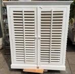 Mooie witte Rivièra Maison shutter kast, Huis en Inrichting, Ophalen, Zo goed als nieuw