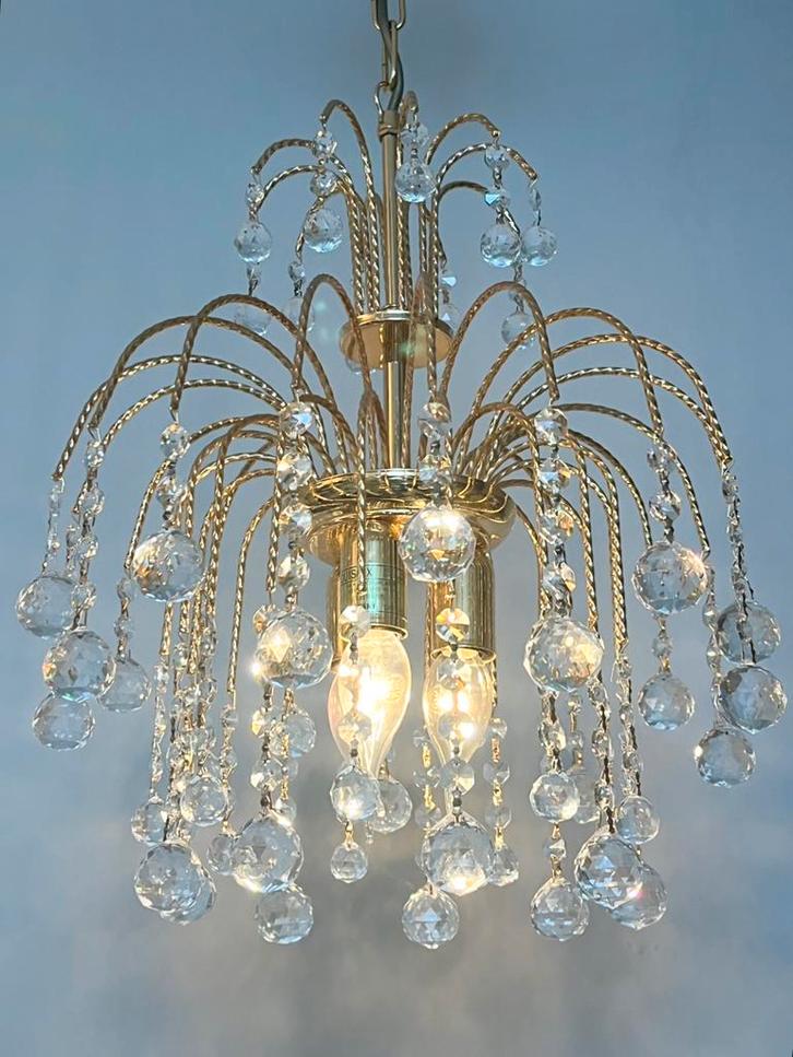 gemerkte SWAROVSKI STRASS kroonluchter hanglamp vintage, Huis en Inrichting, Lampen | Kroonluchters, Ophalen of Verzenden