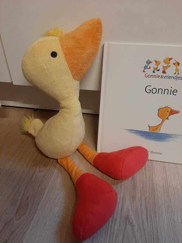 Gonnie knuffel met boek 27 cm, Ophalen of Verzenden