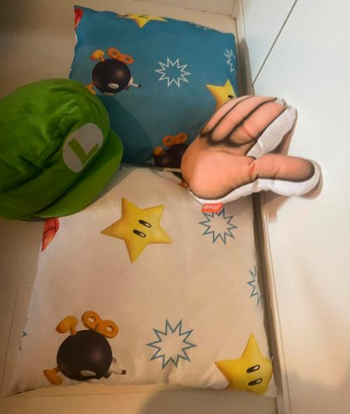 Mario & friends kussen set, Kinderen en Baby's, Kinderkamer | Inrichting en Decoratie, Zo goed als nieuw, Kleed of Kussen, Ophalen of Verzenden