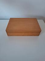 Antieke oude naaidoos naaikistje helemaal gaaf glanzend hout, Ophalen of Verzenden, Zo goed als nieuw, Overige typen