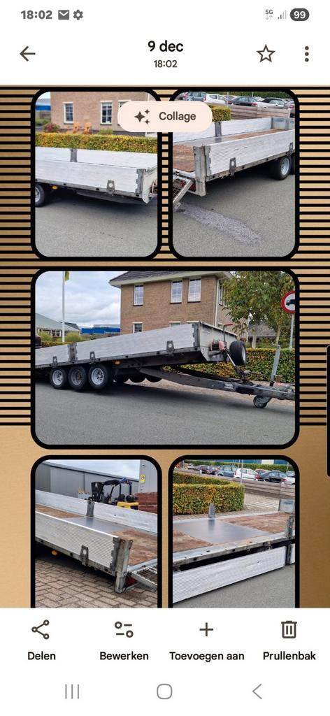 Brian james cargo machinetransporter., Auto diversen, Aanhangers en Bagagewagens, Gebruikt, Ophalen