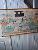 Oude Schoolplaat - Klaslokaal, Antiek en Kunst, Ophalen of Verzenden, Overige thema's